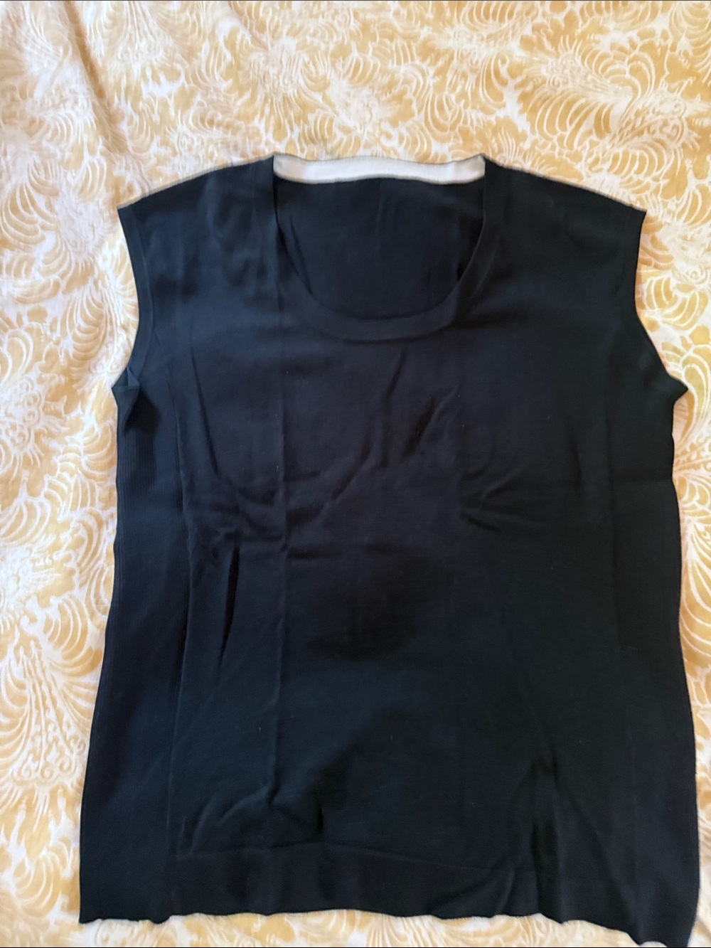 Classic Black Sleeveless Knit Top